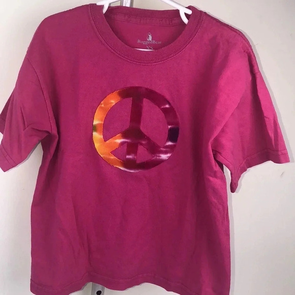 RUGGED BEAR EUC GIRLS TOP SHIRT TSHIRT TEE SUMMER CASUAL TOPS SHIRTS PINK SZ XS - Picture 3 of 3